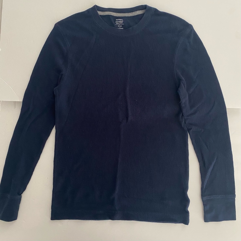 Old Navy Navy Blue Soft Washed Core Thermal Size small